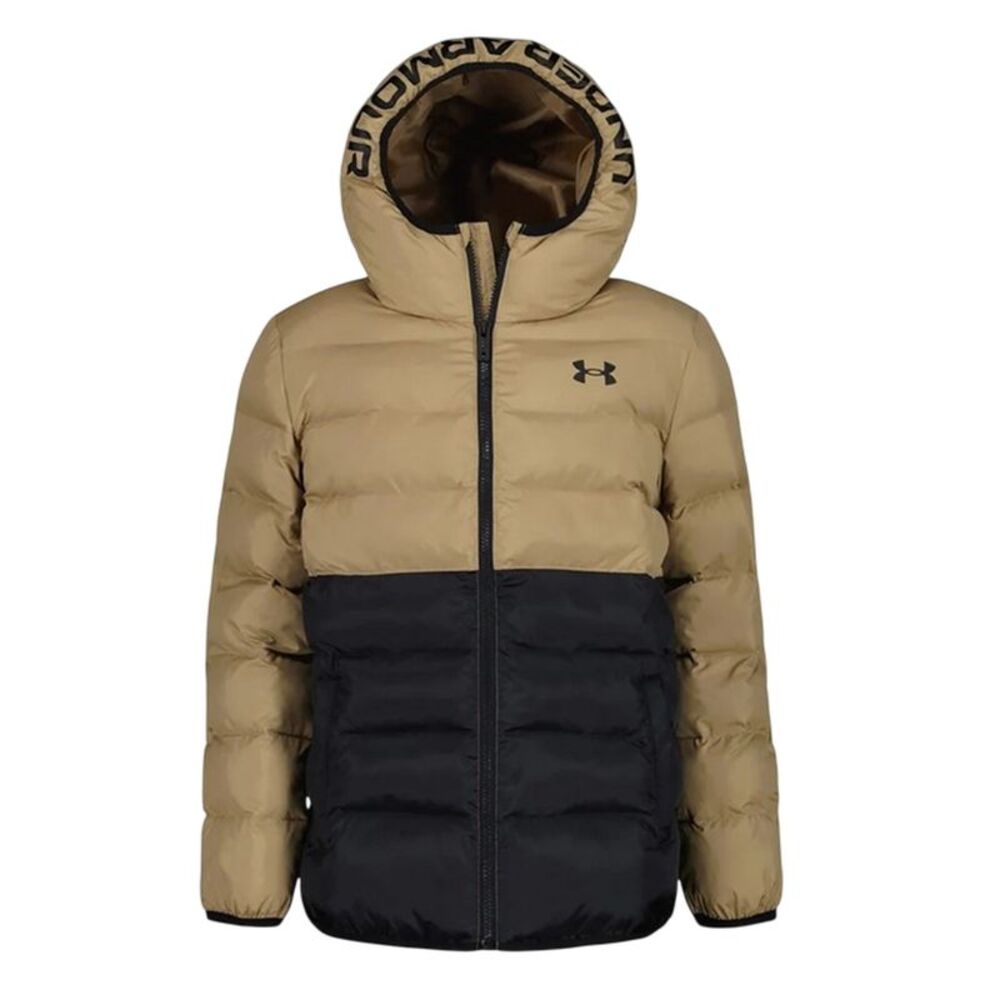 Under Armour Childrens/Kids Pronto Polyester Puffer Jacket / Camel/Black